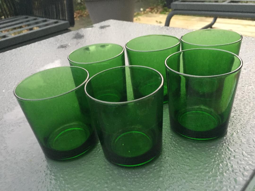 Lot de 6 verres vintage