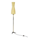 Vintage Floor Filigree Lamp with Fiberglass Shade, Germany, 1950s