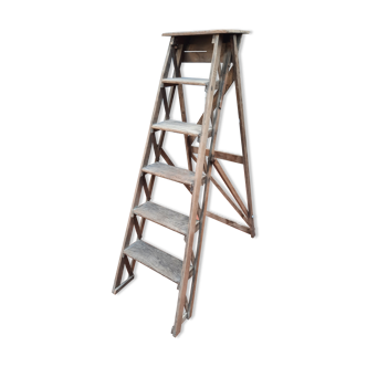 Old wooden stepladder