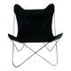 Fauteuil "Papillon"en acier chromé de Gavina Spa, Italie années 70