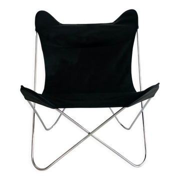 Fauteuil "Papillon"en acier chromé de Gavina Spa, Italie années 70