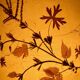 Lampe champêtre en grès pyrité et fleurs séchées années 70