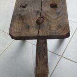 Small brutalist stool, norman farm tripod