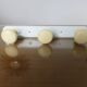 Wall coat rack with 3 coat hooks in bakelite from the 50s and 60s