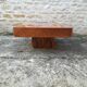 Table basse des années 70 en orme