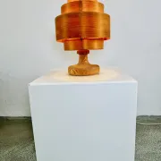 B-262 Pine Veneer Table Lamp By Hans-Agne Jakobsson For Ab Ellysett, Sweden, 1960S