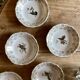 Set of 7 vintage ramekins porcelain bird decorations