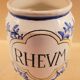 Ancien pot à pharmacie en faience vintage