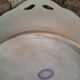 Antique iron earthenware dish