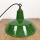 Industrial Green Enamel Factory Pendant Lamp from Revo, 1950s