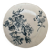 Flat plate, ironstone, Sarreguemines, blue flower - antique earthenware.