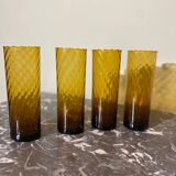 Vintage amber glasses