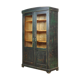Vintage pine glass library, 1940's
