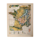 Old geological map of france from 1897