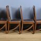 Set of 6 walnut chairs, Art Nouveau – Early 20th century