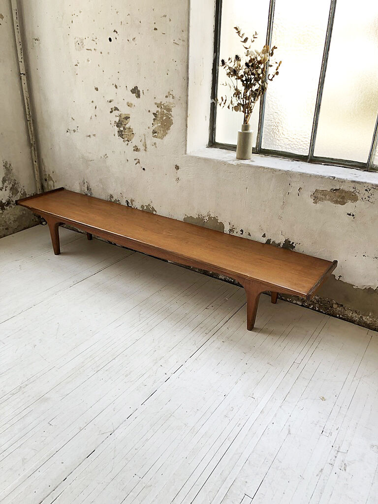 Scandinavian teak bench