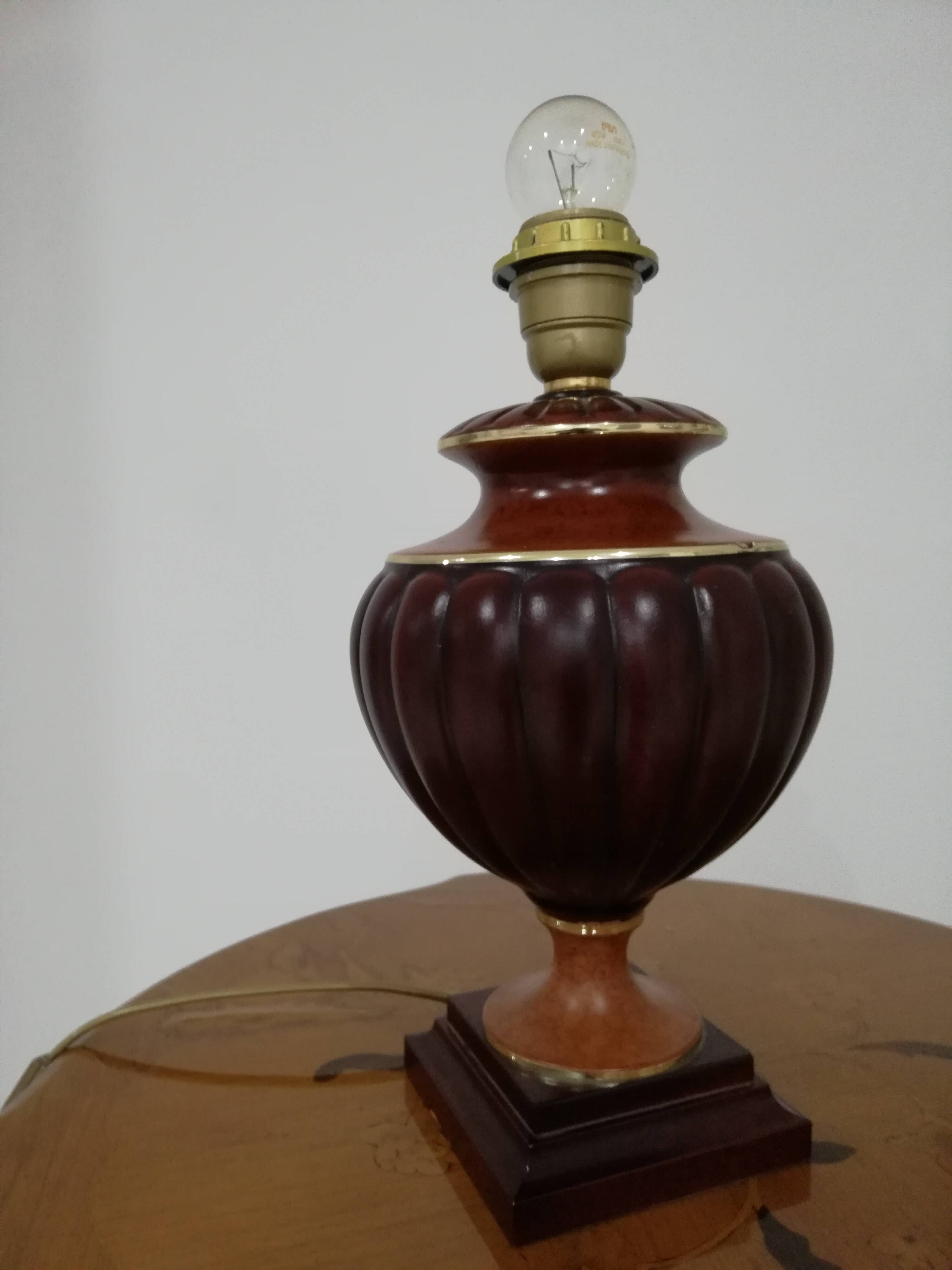 Lampe à poser  de marque "Lancel" sans abat-jour des année 80.