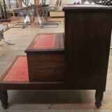 Mahogany library stepladder