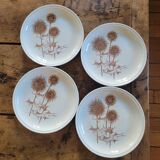 Stoneware Plates – Thistle Decor – Circa 1970