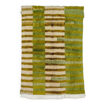 Oudaya | Avocat, Epsom et vert armée | 198 cm x 290 cm