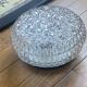 Small vintage wall lamp in antique glass ceiling light diameter 19 cm