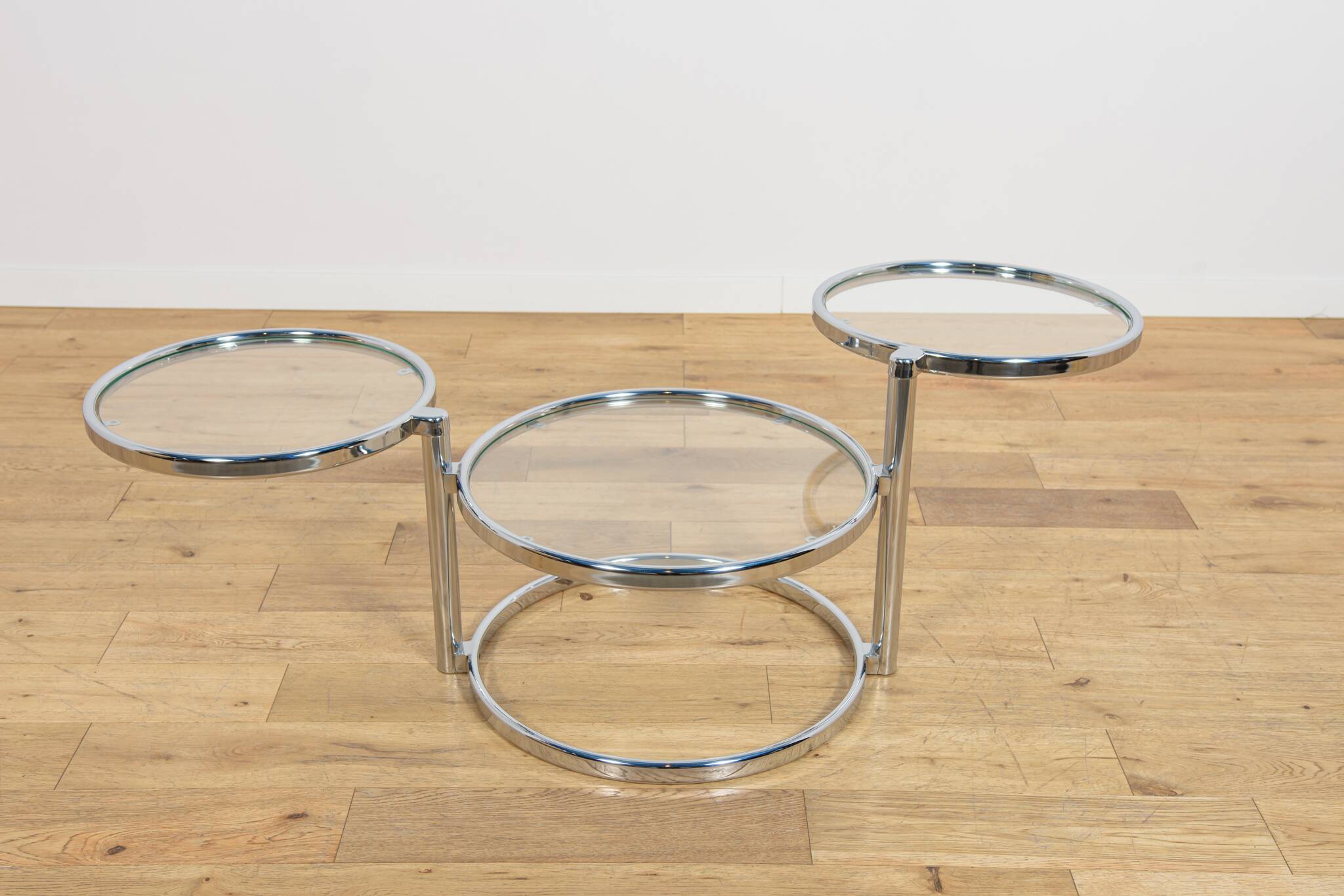 Mid-Century Chrome and Glass Coffee Table by Milo Baughman, USA, 1970s