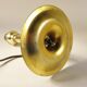 Golden brass candlestick lamp