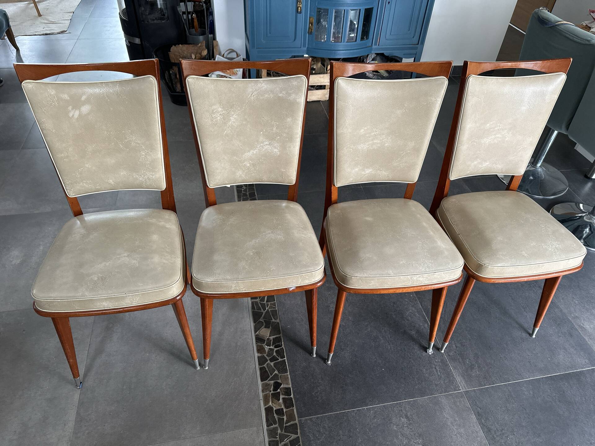 4 vintage chairs from the 70s