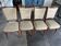 4 chaises vintage années 70