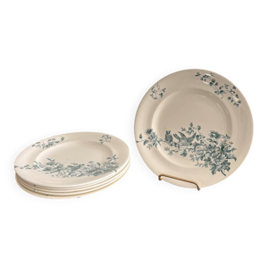 6 assiette plates en