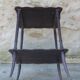 Patinated pedestal table