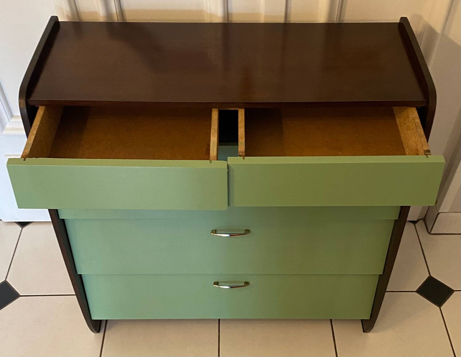 Meuble à chaussure vintage années 50