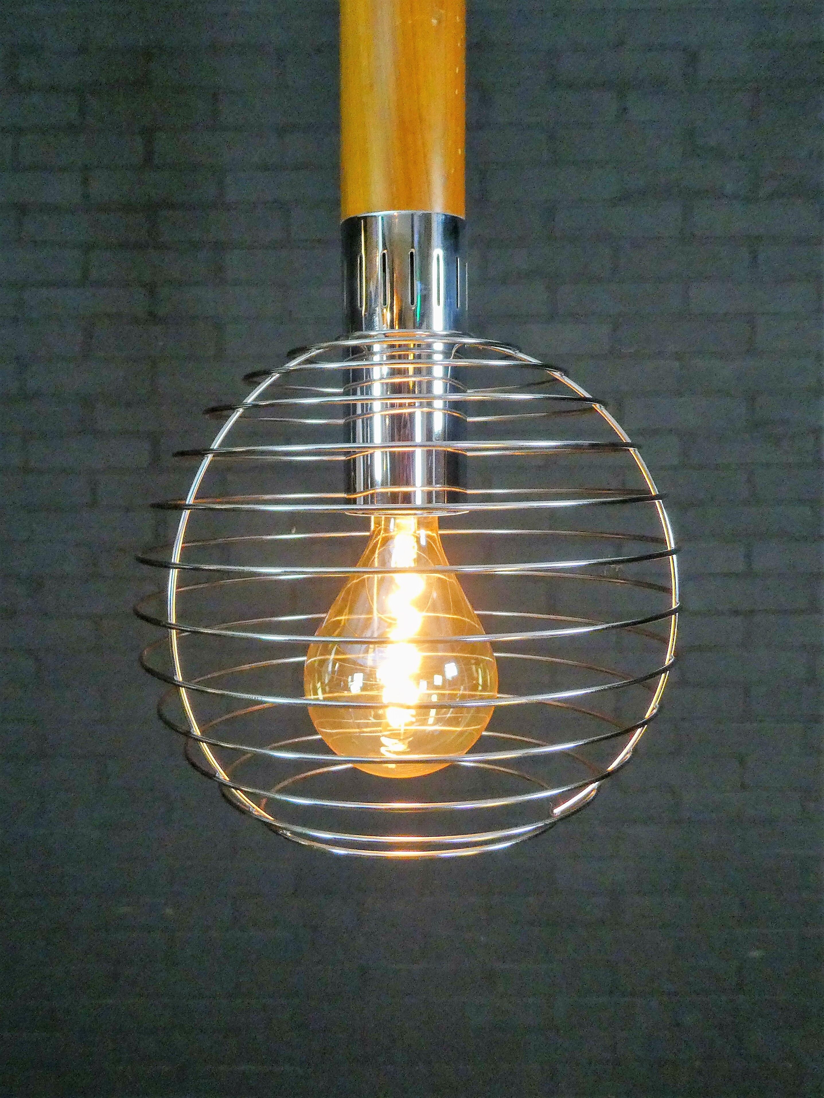 Unique Italian 'urban' hanging lamp by Esperia Luci