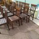 Ensemble lot de 20 chaises en bois de bistrot