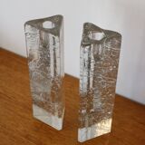 Pair of Scandinavian Iittala "Arkipelago" candlesticks by Timo Sarpaneva
