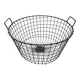 Black metal basket