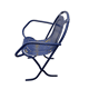 Vintage Harry Sebel Stak A Bye Chair Blue, 1950s