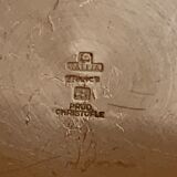 Pair of luc Lanel Christofle Gallia silver metal ice buckets 1940