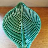Coupe vintage en barbotine forme feuille