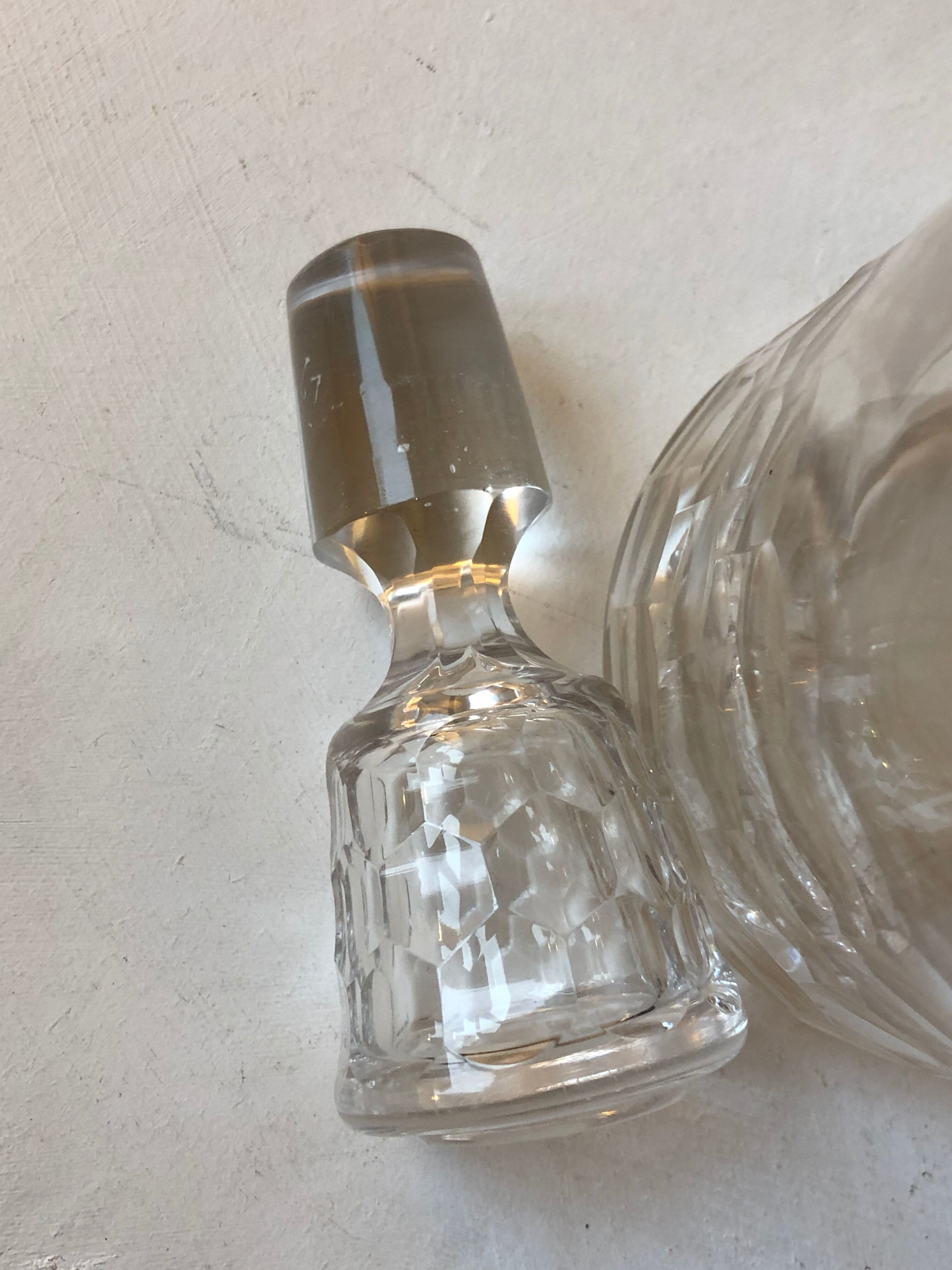 Old crystal decanter snipped