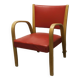 Fauteuil Bow wood de Hugues Steiner 1960 rouge