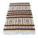 Handmade Berber kilim rug with multicoloured tribal motifs.