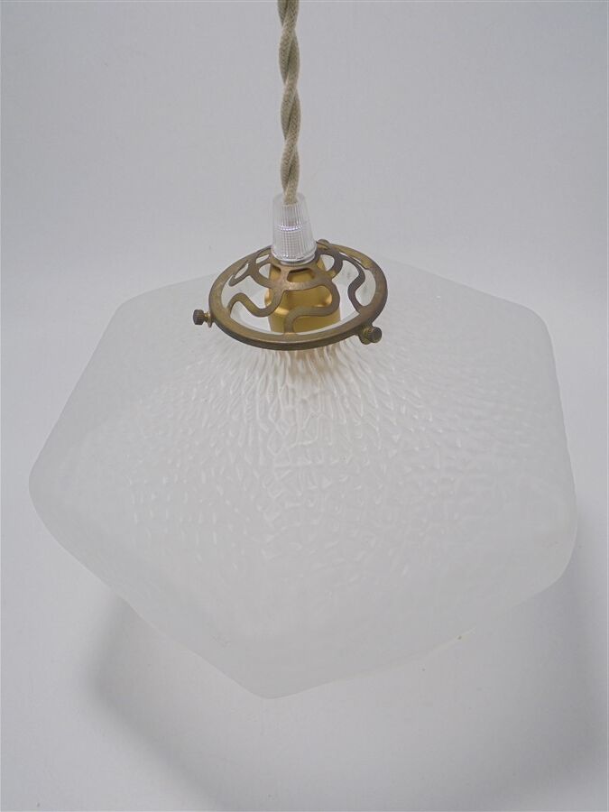 Satin glass pendant lamp