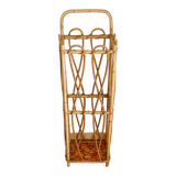 Vintage rattan umbrella stand