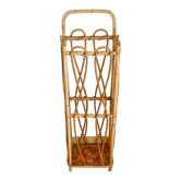 Porte-parapluie vintage en rotin