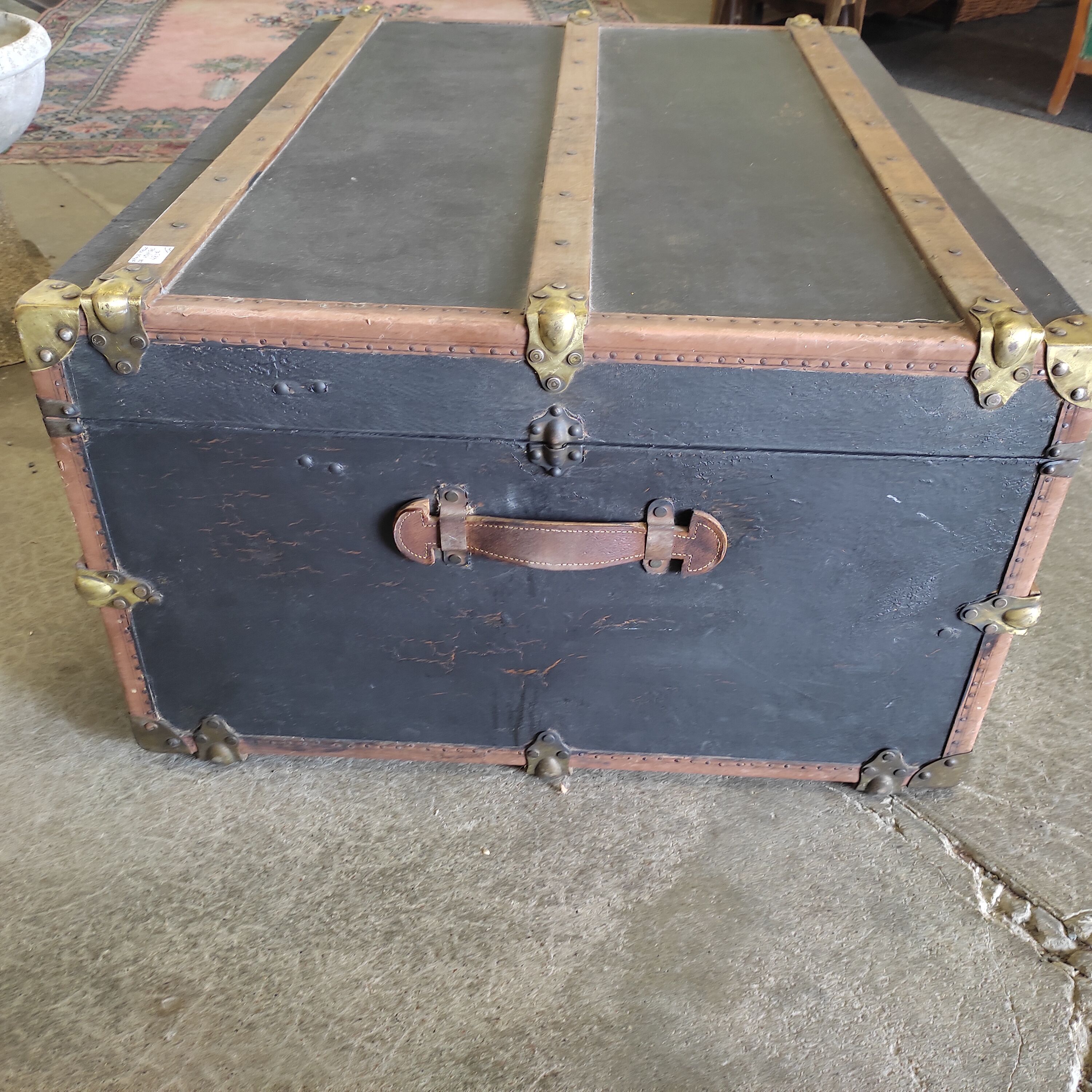 Large travel trunk