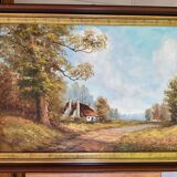 Oil on canvas landscape