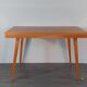 Extendable table in Beech Frantisek Jiràk by Tatra, Vintage Czechoslovak 1950s