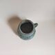 Blue ceramic vase vallauris