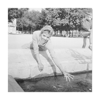 Silver photo black and white baryta paper ilford 310g 1910 50x50cm PINUP Recent print